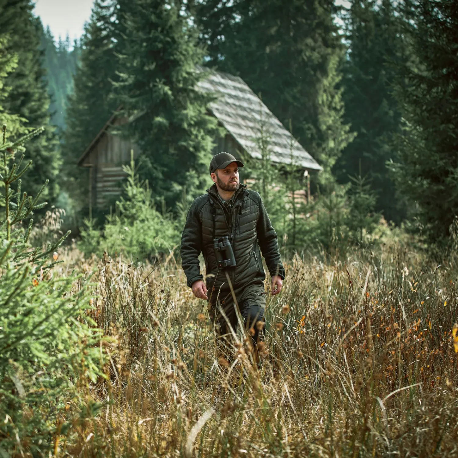 Hot Moor wattierte Jacke Herren, mit Strick (Timber) Outdoor- & Angel-Jacken