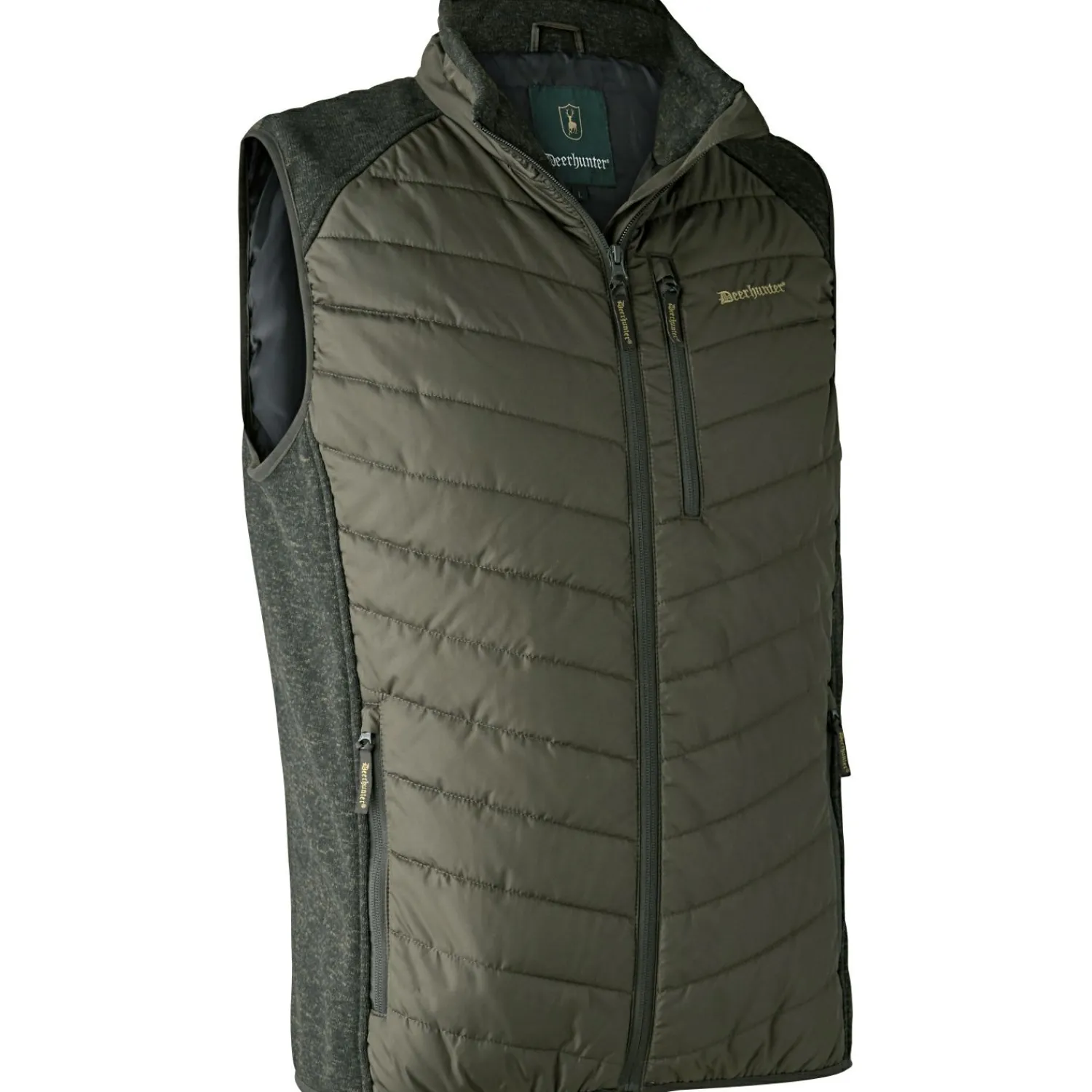 Deerhunter Moor wattierte Weste Herren, mit Strick (Timber)< Outdoor- & Anglerwesten