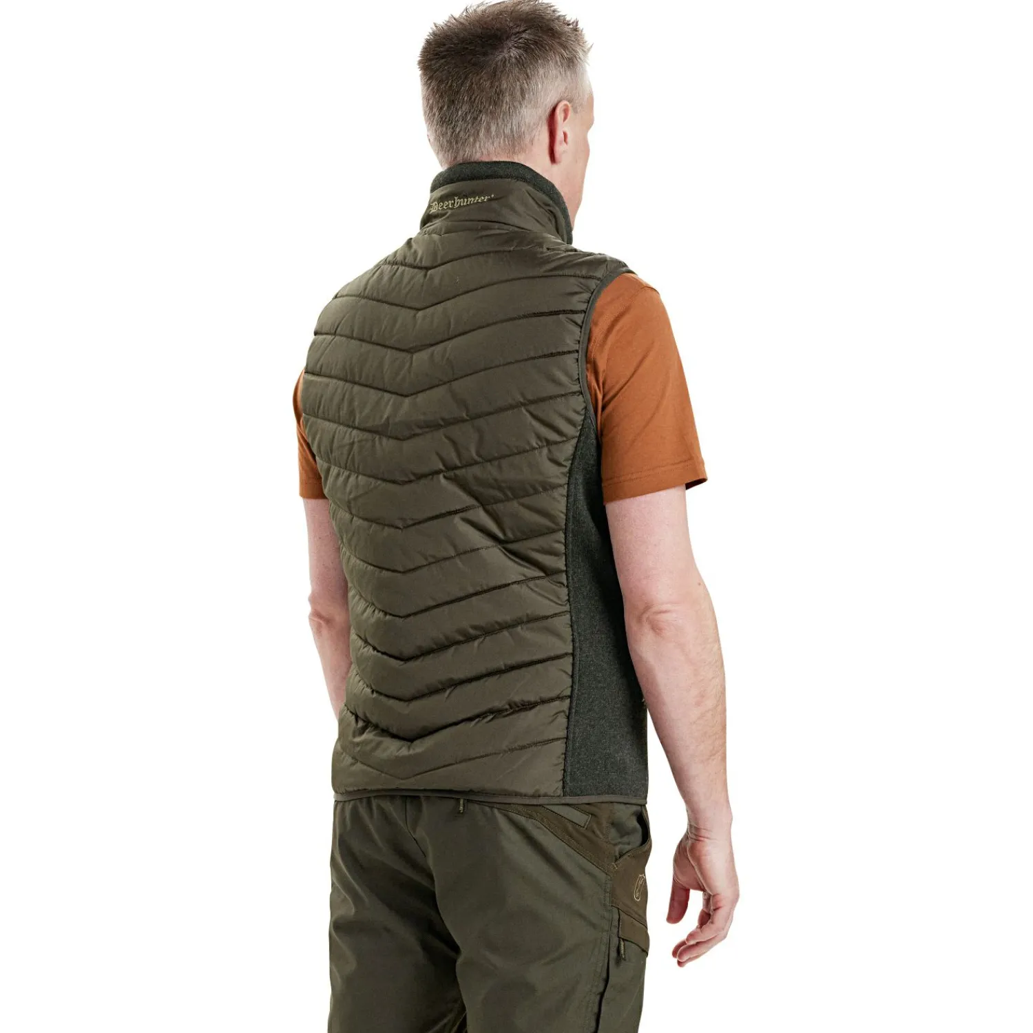 Deerhunter Moor wattierte Weste Herren, mit Strick (Timber)< Outdoor- & Anglerwesten
