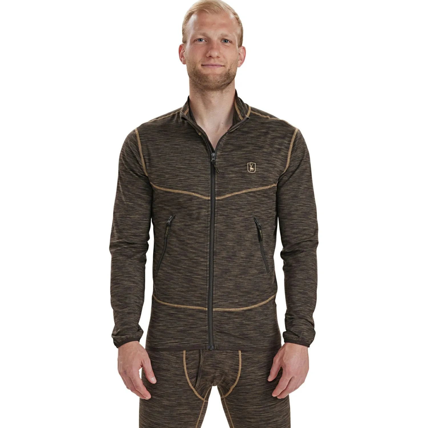 Deerhunter Norden Insulated Fleece Herren (Brown Melange)< Outdoor- & Angel-Unterwäsche