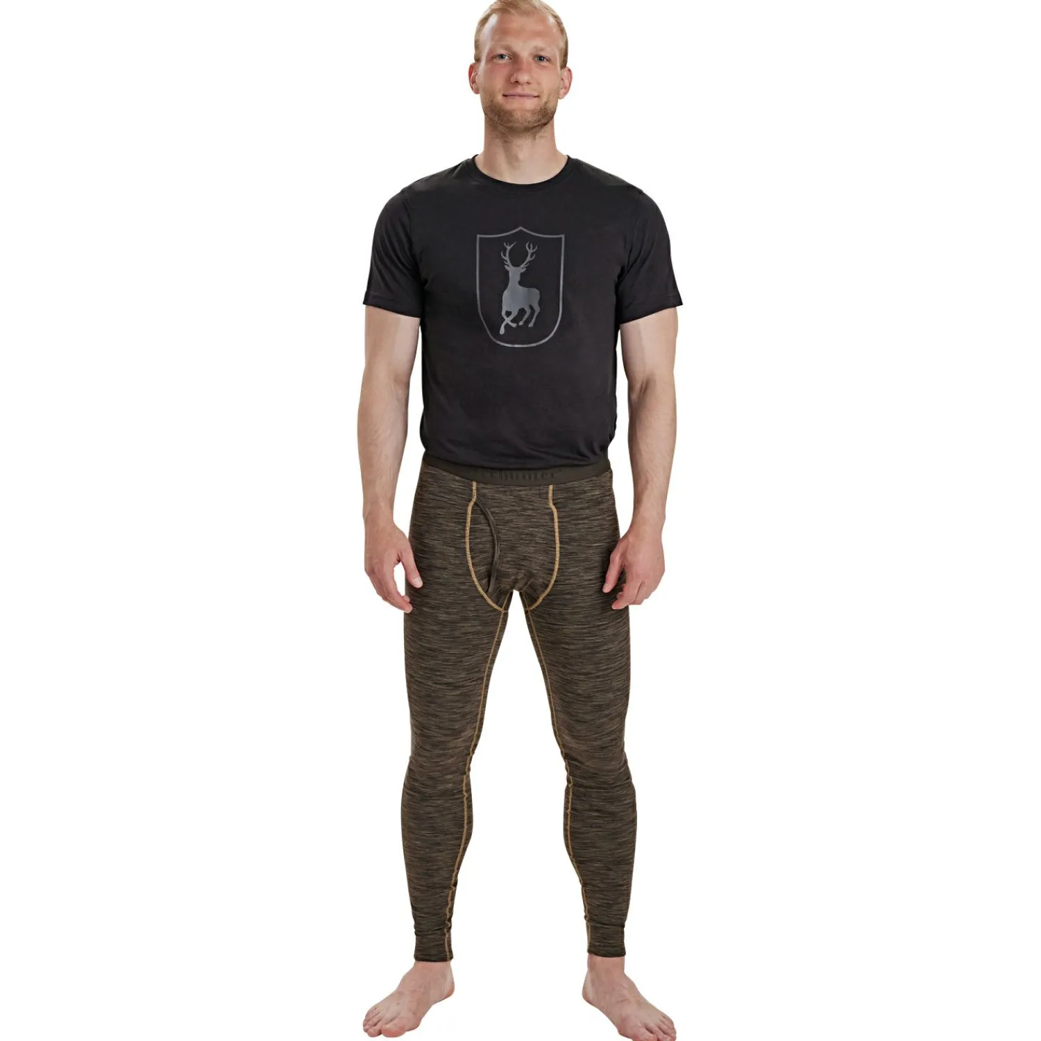 Deerhunter Norden Insulated Lange Unterhosen Herren (Brown Melange)< Outdoor- & Angel-Unterwäsche