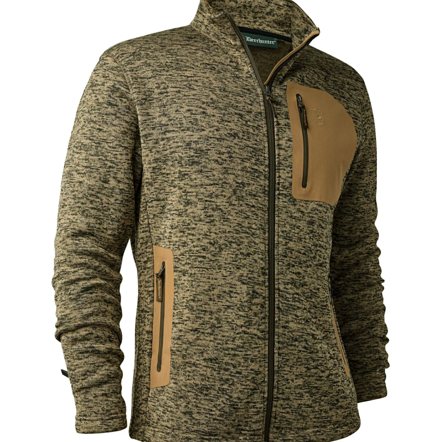 Deerhunter Sarek Strickjacke Herren (Butternut Melange)< Outdoor- & Angel-Jacken