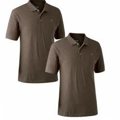 Strykari 2er-Pack Polo-Shirts Herren (Adventure Green) Angel-Poloshirts & Langarmshirts