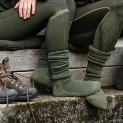 Deerhunter Woll Socken Deluxe, lang (Grape Leaf)< Outdoor- & Angel-Socken