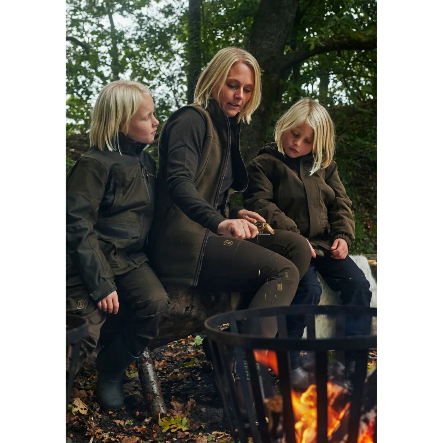 Deerhunter Youth Chasse Jacke Kinder (Olive Night Melange)<Kinder Kinder-Bekleidung