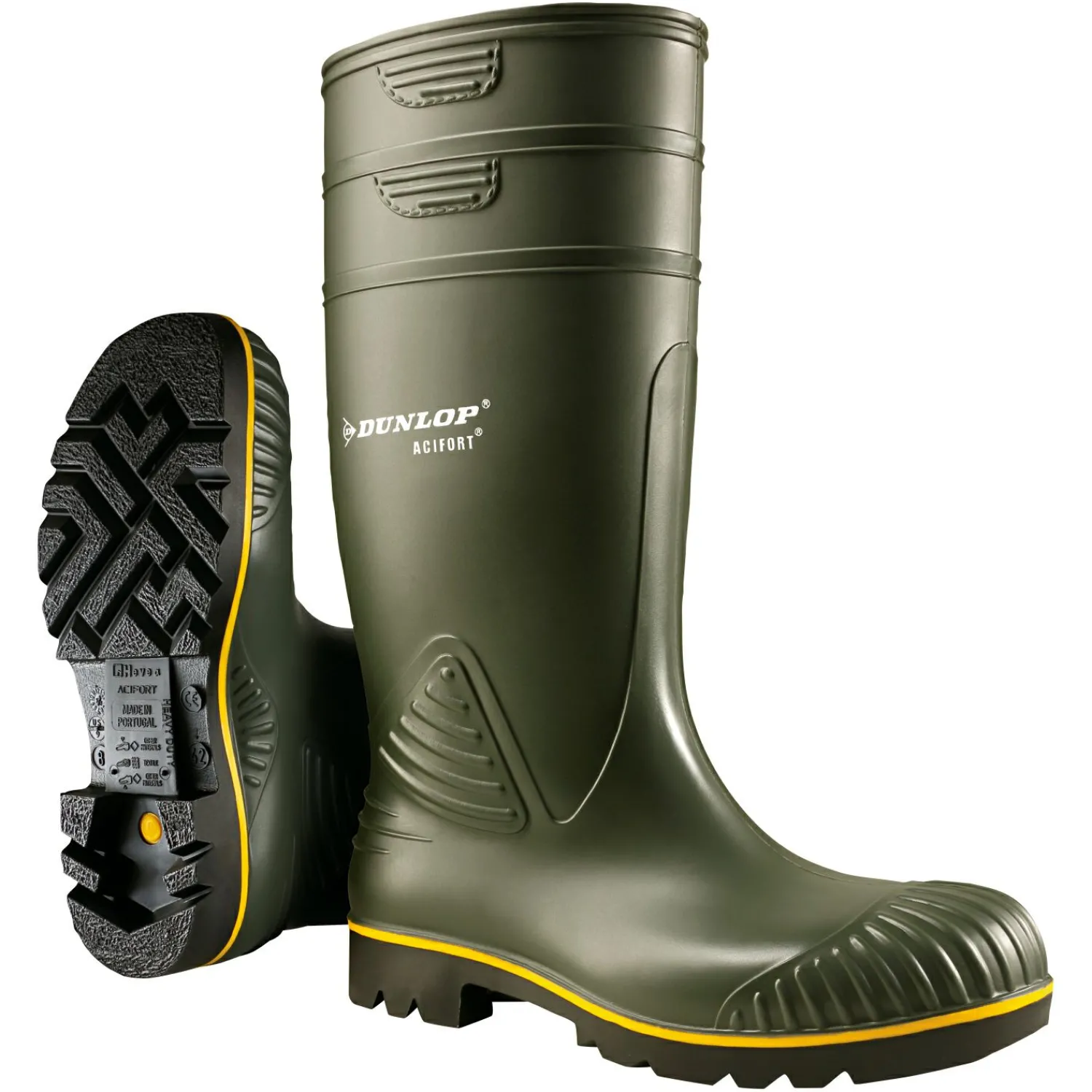 Best Acifort Heavy Duty Calf Herren (Green/Black) Angel-Gummistiefel & Neoprenstiefel