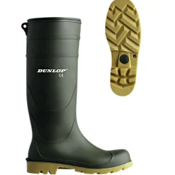 Dunlop Universal Herren (Green/Beige)< Angel-Gummistiefel & Neoprenstiefel