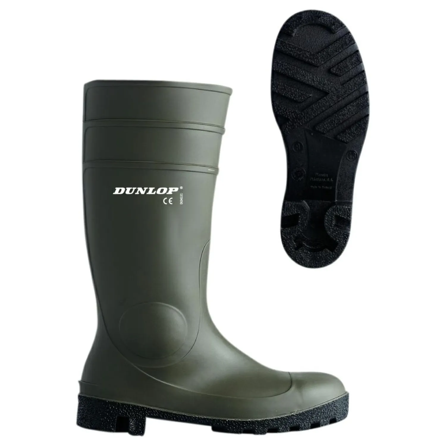 Dunlop Protomastor Full Safety Herren (Green/Black)< Angel-Gummistiefel & Neoprenstiefel
