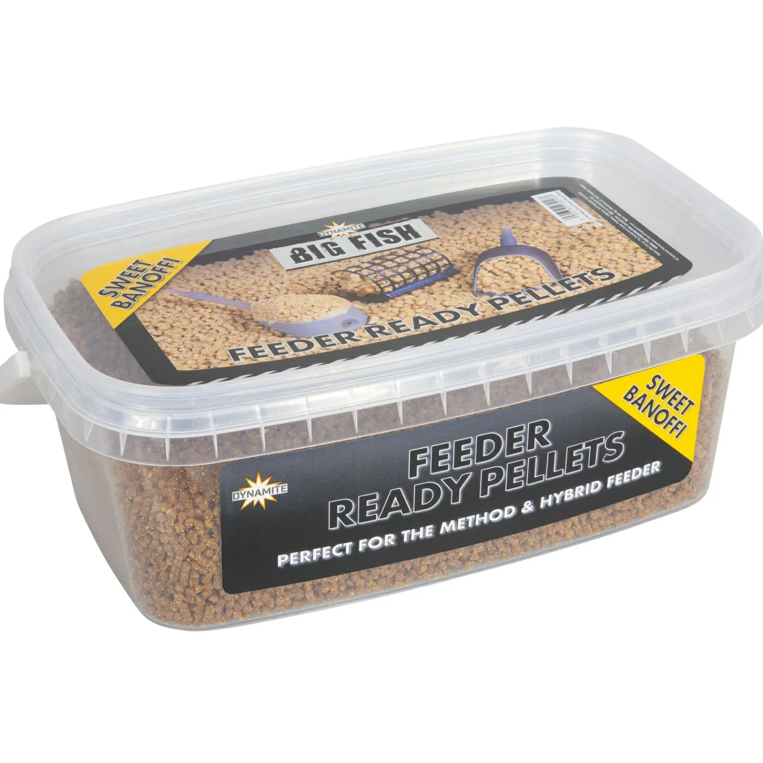 Dynamite Big Fish Feeder Ready Pellets (Sweet Banoff)< Friedfischangeln-Zubehör|Friedfischfutter