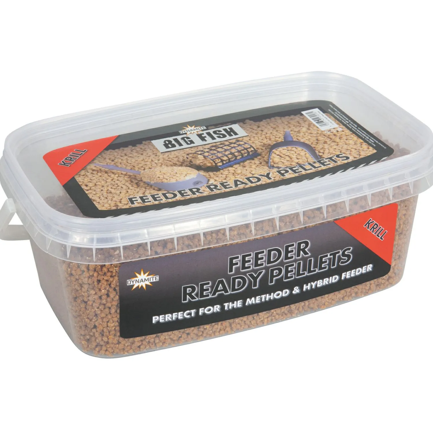 Dynamite Big Fish Feeder Ready Pellets (red/krill)< Friedfischangeln-Zubehör|Friedfischfutter