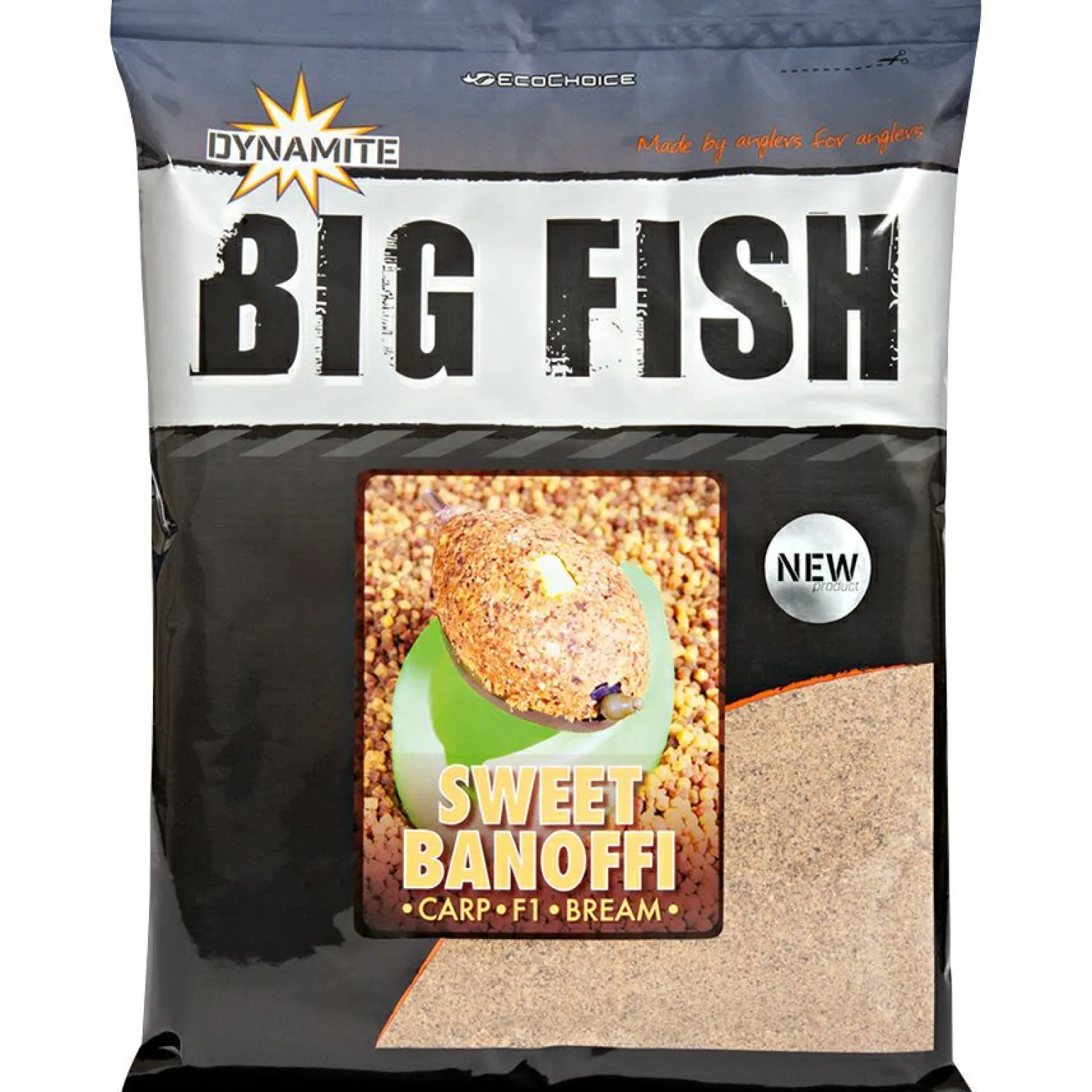 New Big Fish Groundbaits (Sweet Banoffi Method Mix Groundbait) Friedfischfutter|Friedfischangeln-Zubehör