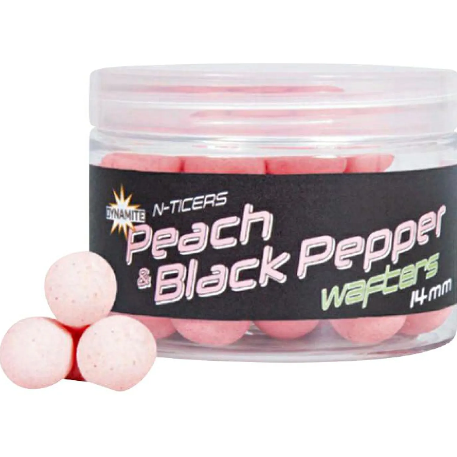 Dynamite N-Ticers Hookbaits (Peach & Black Pepp/Rosa)< Karpfenfutter·Boilies & Popup Boilies|Karpfenfutter