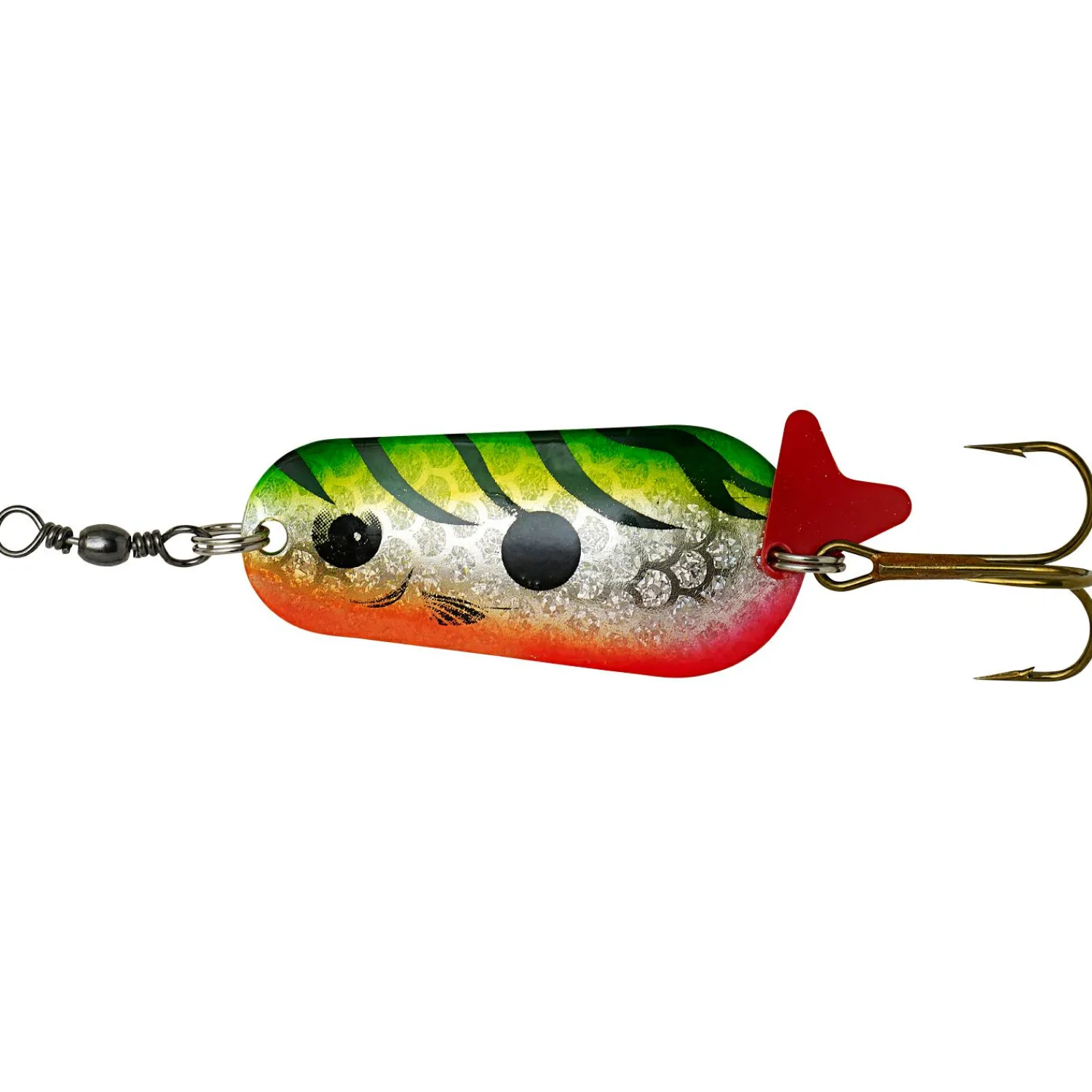 Effzett Blinker Standard Spoon (Fire Tiger UV)< Blinker|Raubfischangeln Kunstköder