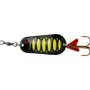 Blinker Standard Spoon (Fluo Yellow/Black UV) Blinker|Raubfischangeln Kunstköder