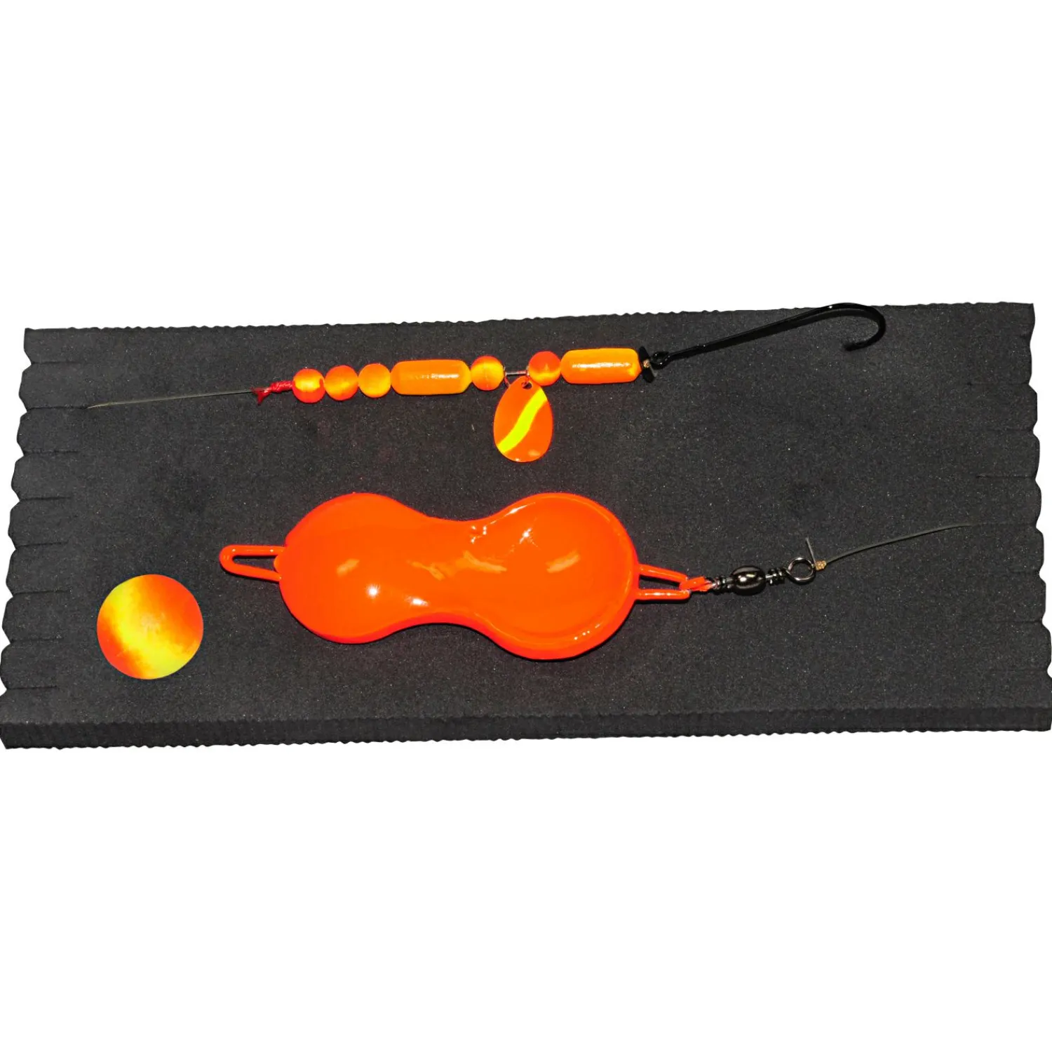 New Flounder - Doublette - Lifter (Orange) Meeresköder ·Plattfischangeln-Zubehör|Meeresköder