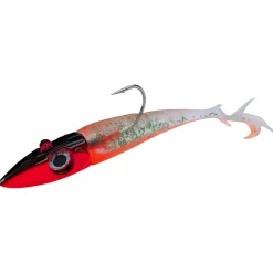 Hot Gummifisch Flexxxi Mini mit Twitcher (dragon tail, watermelon) Eisele Meeresprogramm|Gummiköder ·Fertig Montierte Gummifische