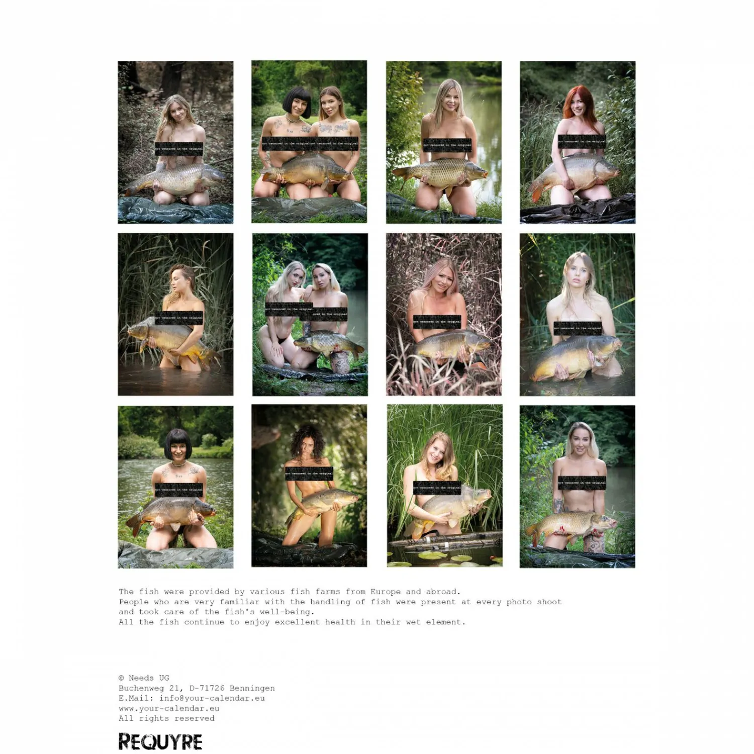 Best Erotischer Kalender "Carp Girls" 2026 Angelkarten & Angelkalender