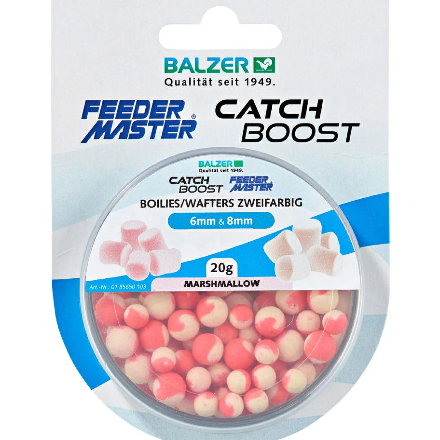 Feedermaster Zweifarbige Boilies (Marshmellow)< Karpfenfutter·Boilies & Popup Boilies|Karpfenfutter