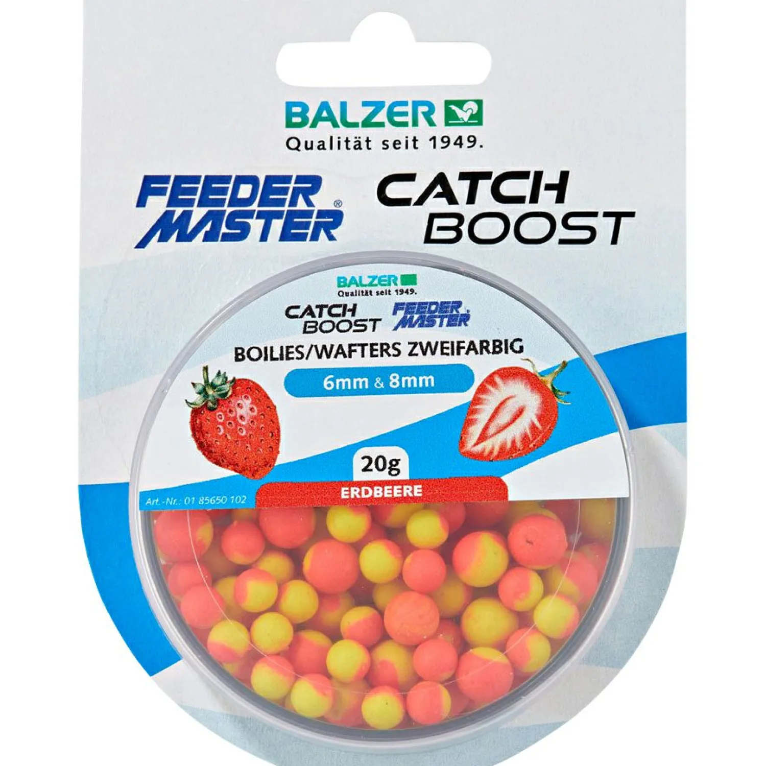 Best Zweifarbige Boilies (Erdbeere) Karpfenfutter·Boilies & Popup Boilies|Karpfenfutter