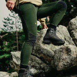 Fju00e4llru00e4ven Fjällräven Abisko Trekking Tights HD W Damen (Deep Forest)<Damen Damen Angelhosen