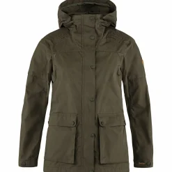 Fjällräven Lappland Forest Hybrid Jacket W Damen (Dark Olive) Damen Damen Angeljacken & -Westen