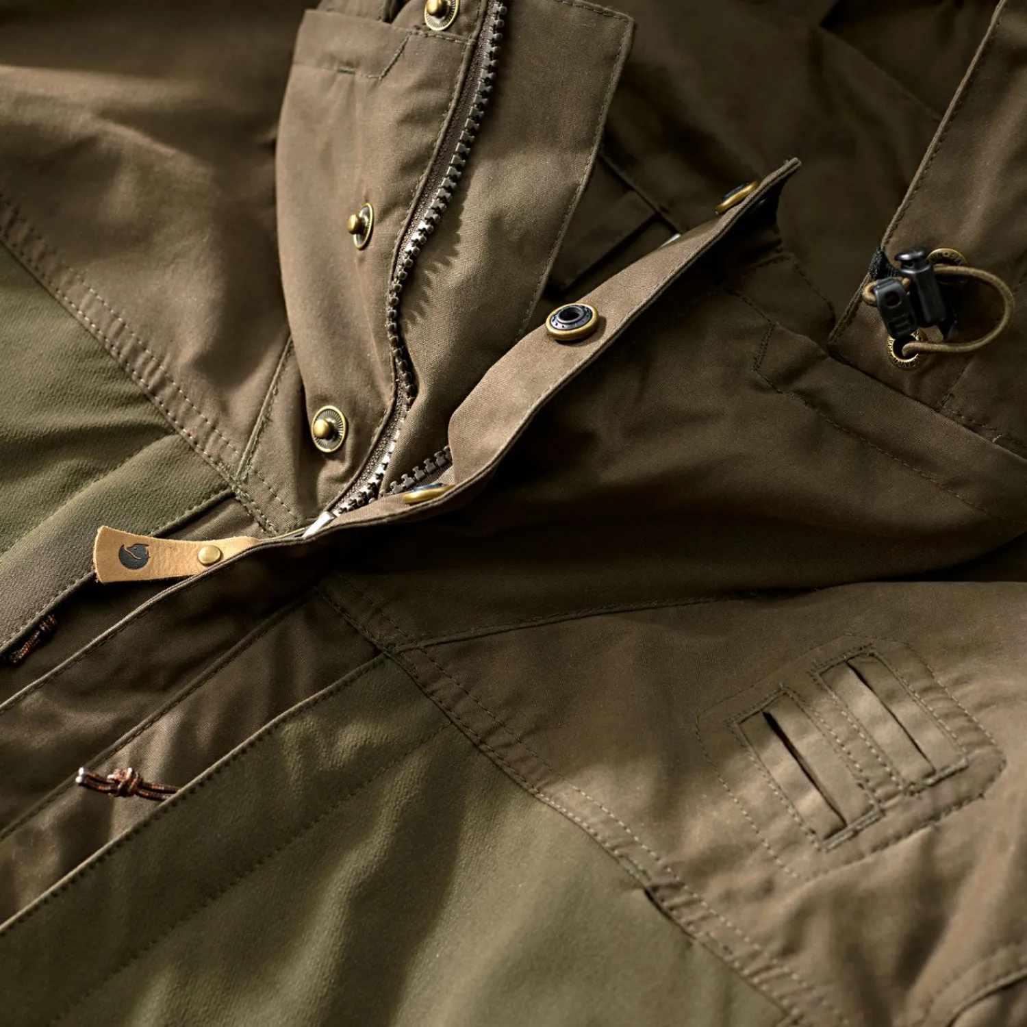 Clearance Fjällräven Lappland Hybrid Jacket M Herren (Dark Olive) Outdoor- & Angel-Jacken
