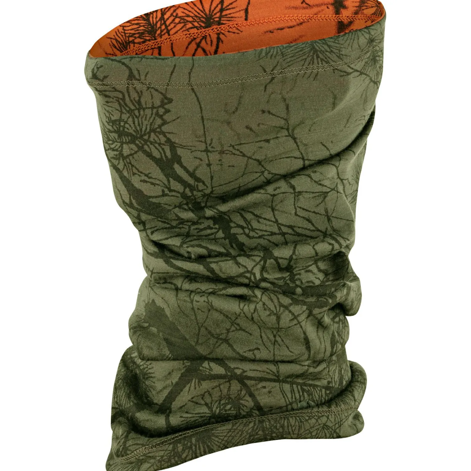 Fju00e4llru00e4ven Fjällräven Lappland Neck Gaiter (Green Camo-Orange Multi Camo)< Outdoor- & Angel-Schals