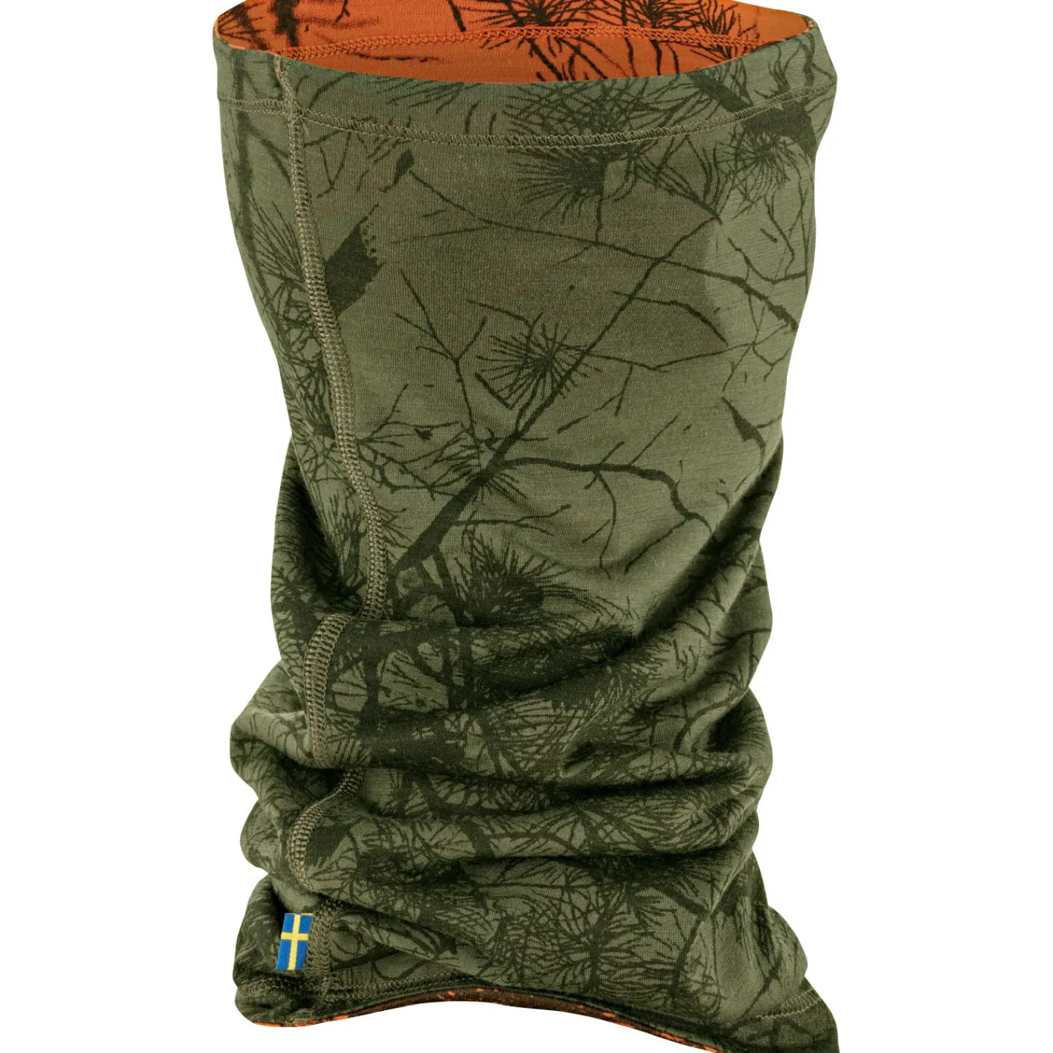 Fju00e4llru00e4ven Fjällräven Lappland Neck Gaiter (Green Camo-Orange Multi Camo)< Outdoor- & Angel-Schals