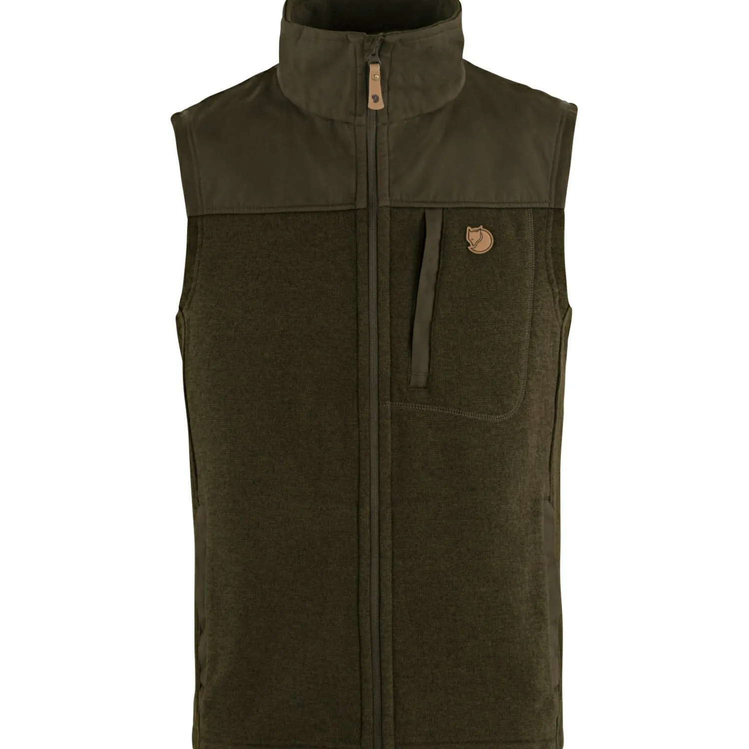 Discount Fjällräven Singi Buck Fleece Vest M Herren (Dark Olive) Outdoor- & Anglerwesten