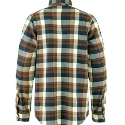 Sale Fjällräven Singi Fjällglim Shirt M Herren (Wood Brown-Chalk White) Outdoor- & Angelhemden