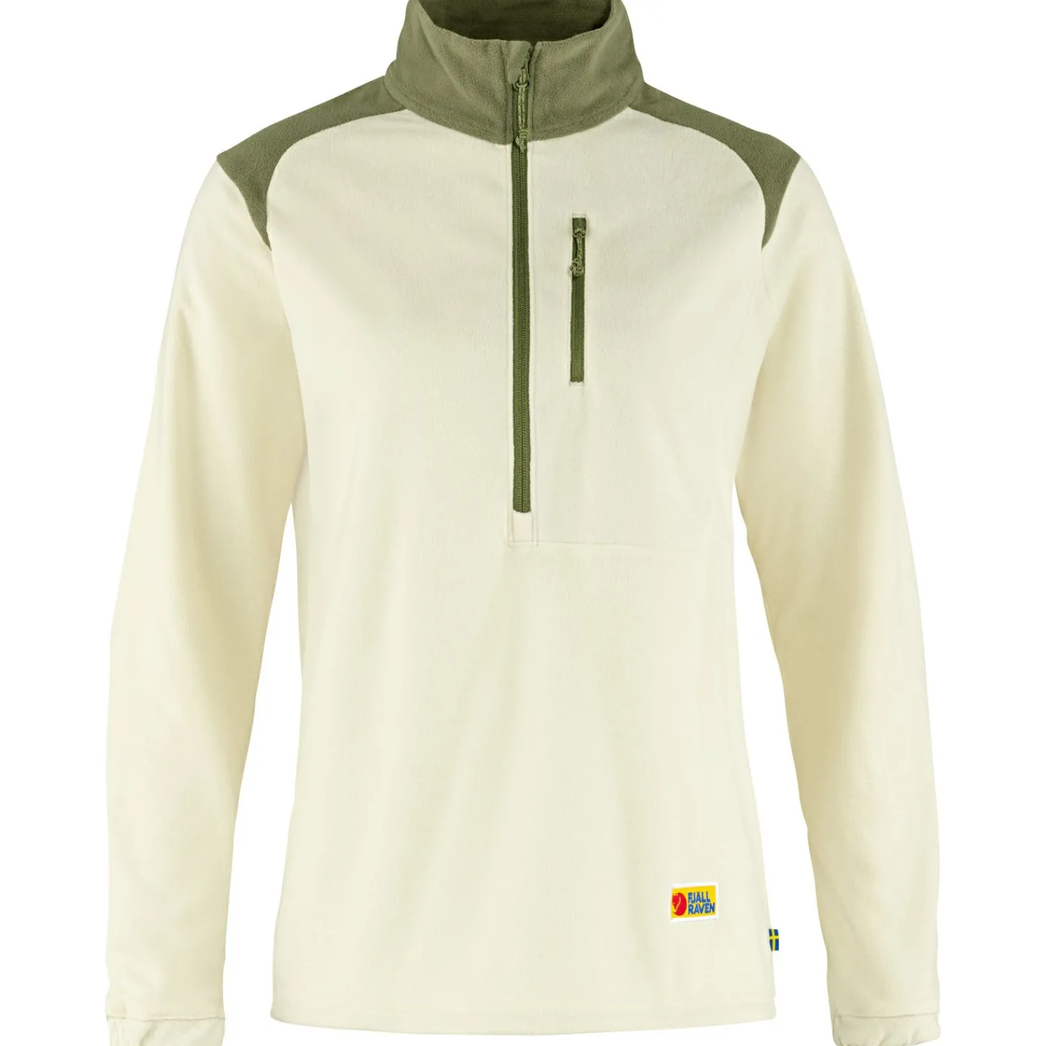 Sale Fjällräven Vardag Lite Fleece W Damen (Chalk White/Light Olive) Damen Damen Angelshirts & -Oberteile