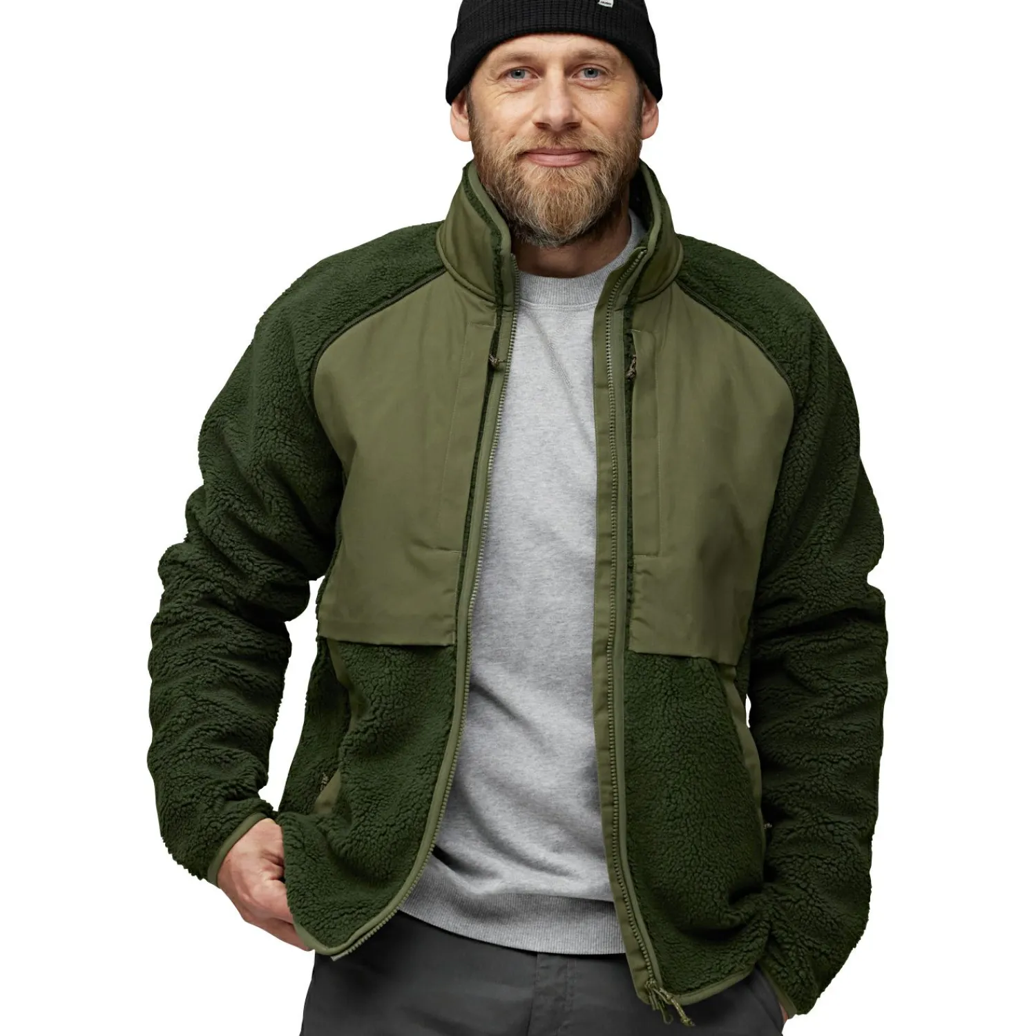 Fju00e4llru00e4ven Fjällräven Vardag Pile Jacket M Herren (Deep Forest-Laurel Green)< Outdoor- & Angel-Jacken