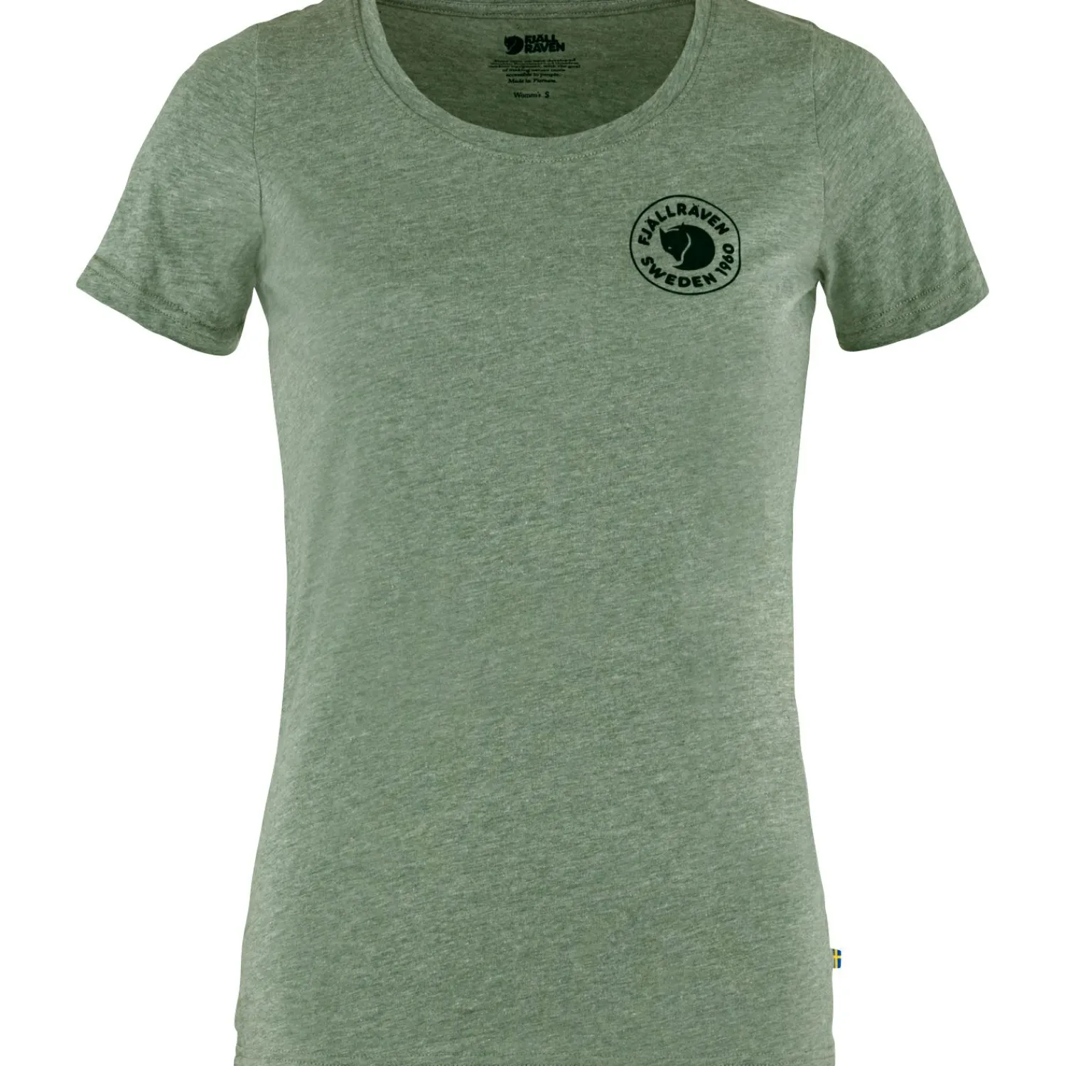 Fju00e4llru00e4ven Fjällräven Övik 1960 Logo T-Shirt W Damen (Patina Green)<Damen Damen Angelshirts & -Oberteile