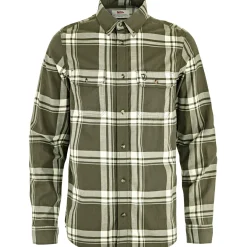 Fju00e4llru00e4ven Fjällräven Övik Lite Flannel Shirt M Herren (Laurel Green-Chalk White)< Outdoor- & Angelhemden