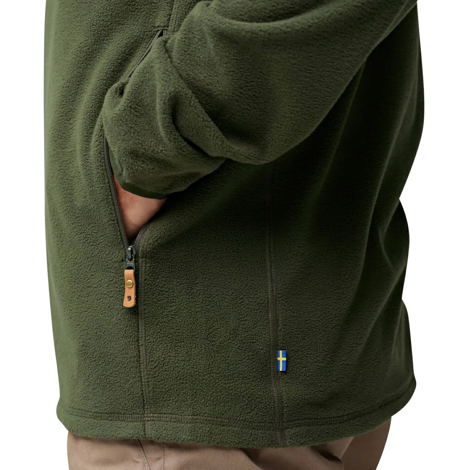 Fju00e4llru00e4ven Fjällräven Övik Lite Fleecejacket M Herren (Deep Forest)< Outdoor- & Angel-Jacken