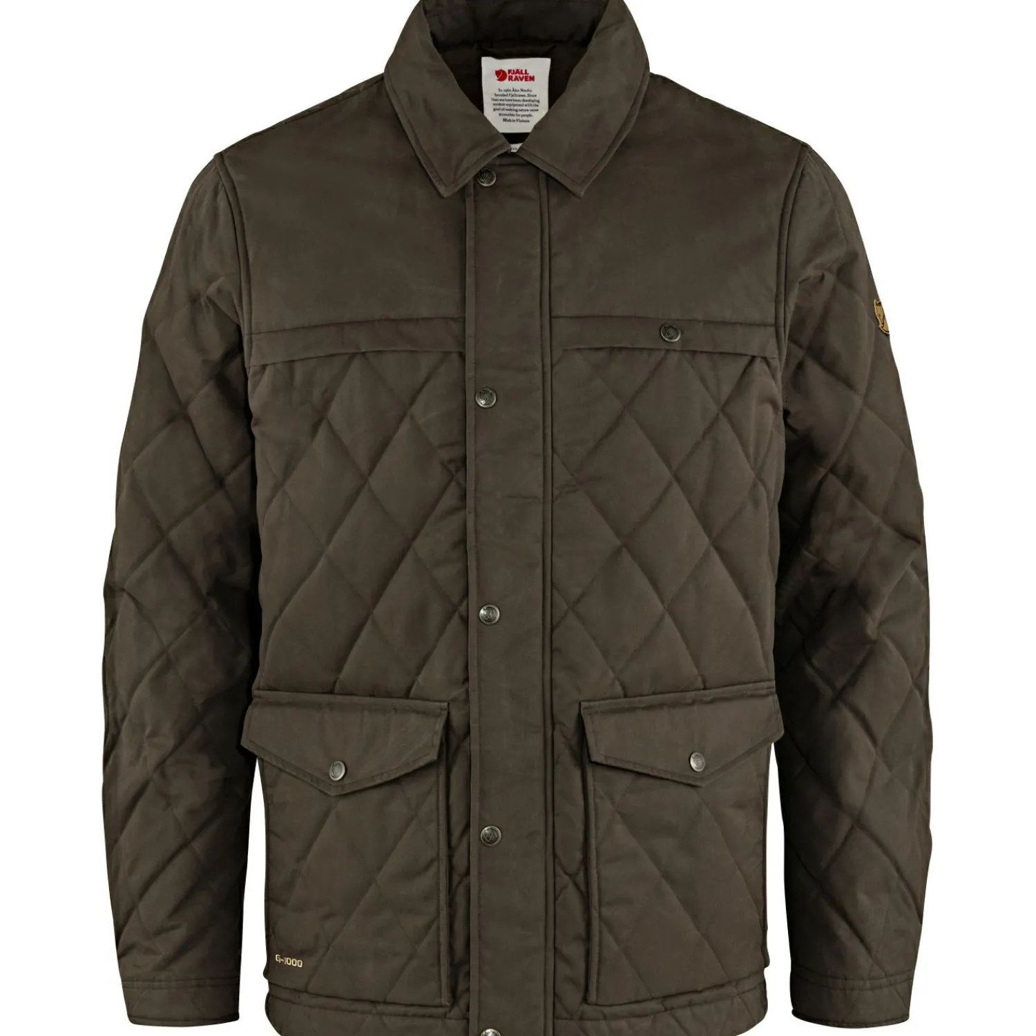 Hot Fjällräven Övik Wool Padded Jacket M Herren (Dark Olive) Outdoor- & Angel-Jacken