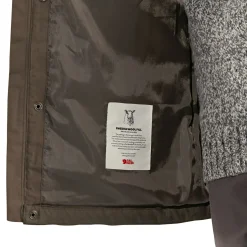 Hot Fjällräven Övik Wool Padded Jacket M Herren (Dark Olive) Outdoor- & Angel-Jacken