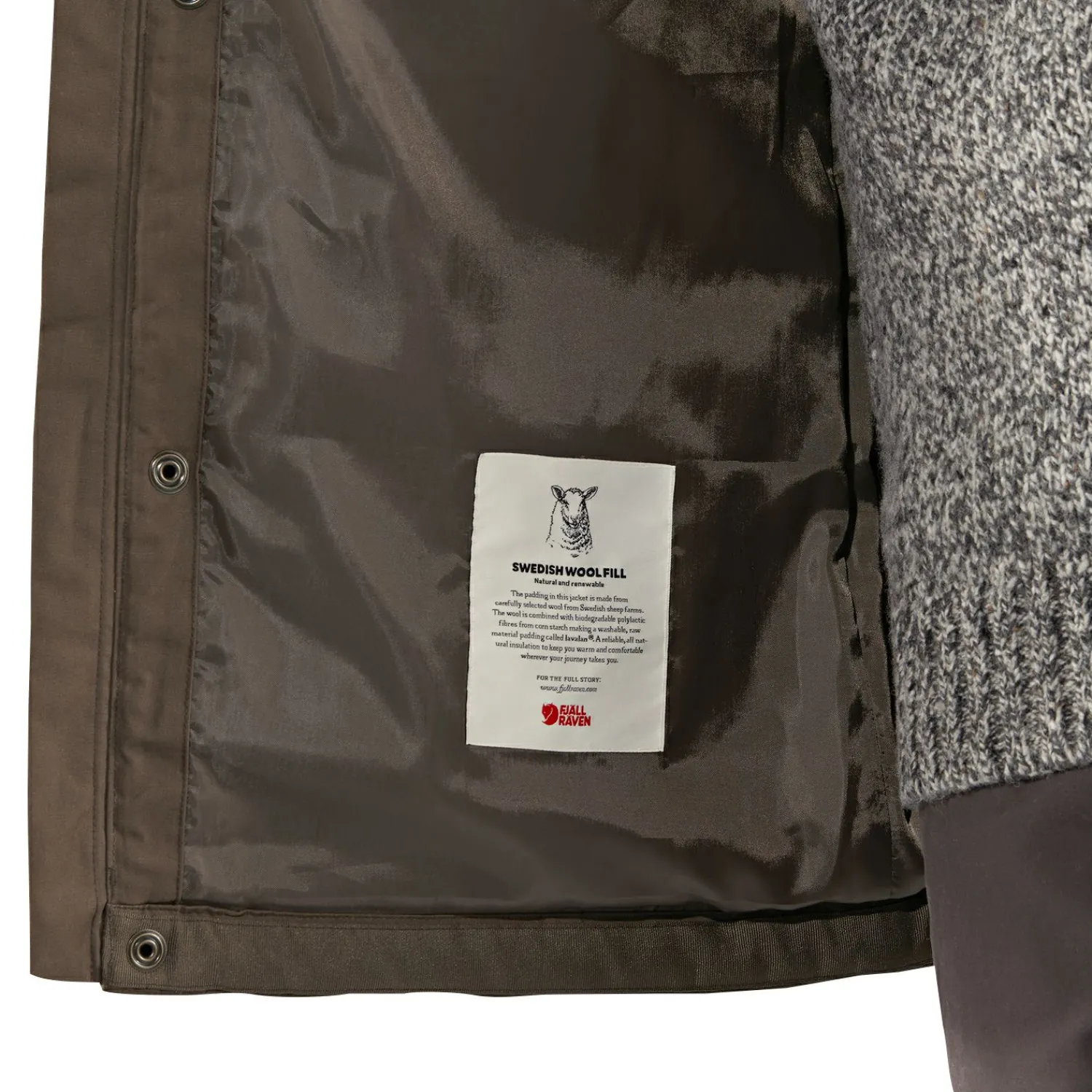 Hot Fjällräven Övik Wool Padded Jacket M Herren (Dark Olive) Outdoor- & Angel-Jacken