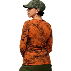 Online Fjällräven Värmland Wool LS W Damen (Orange Multi Camo) Damen Damen Angelshirts & -Oberteile