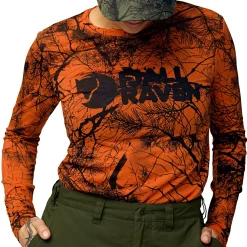 Online Fjällräven Värmland Wool LS W Damen (Orange Multi Camo) Damen Damen Angelshirts & -Oberteile