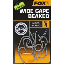 Fox Angelhaken Edges Wide Gape Beaked Hooks X10< Angelhaken|Karpfenangeln-Zubehör