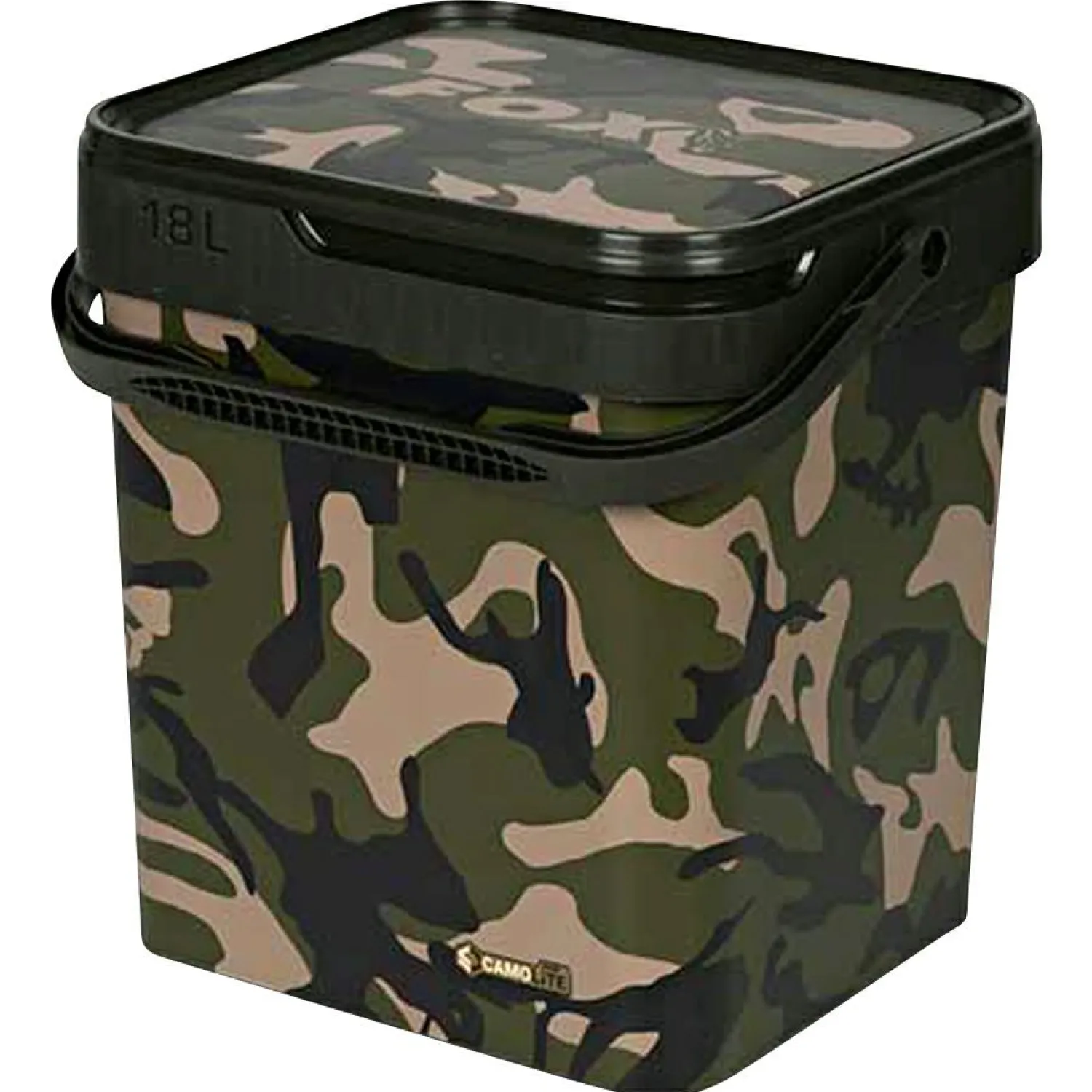 Fox Camo Bucket< Angelkoffer & Angelboxen ·Futtereimer