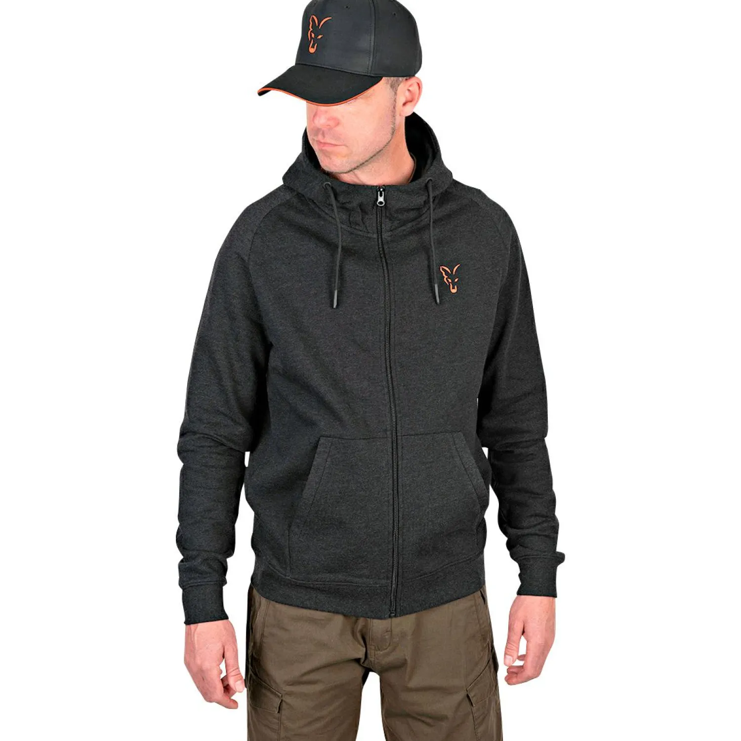 Clearance Collection LW Hoody Herren (Black/Orange) Angelpullover & -Strickjacken