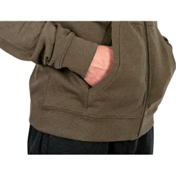 Fox Collection LW Hoody Herren (Green/Black)< Angelpullover & -Strickjacken