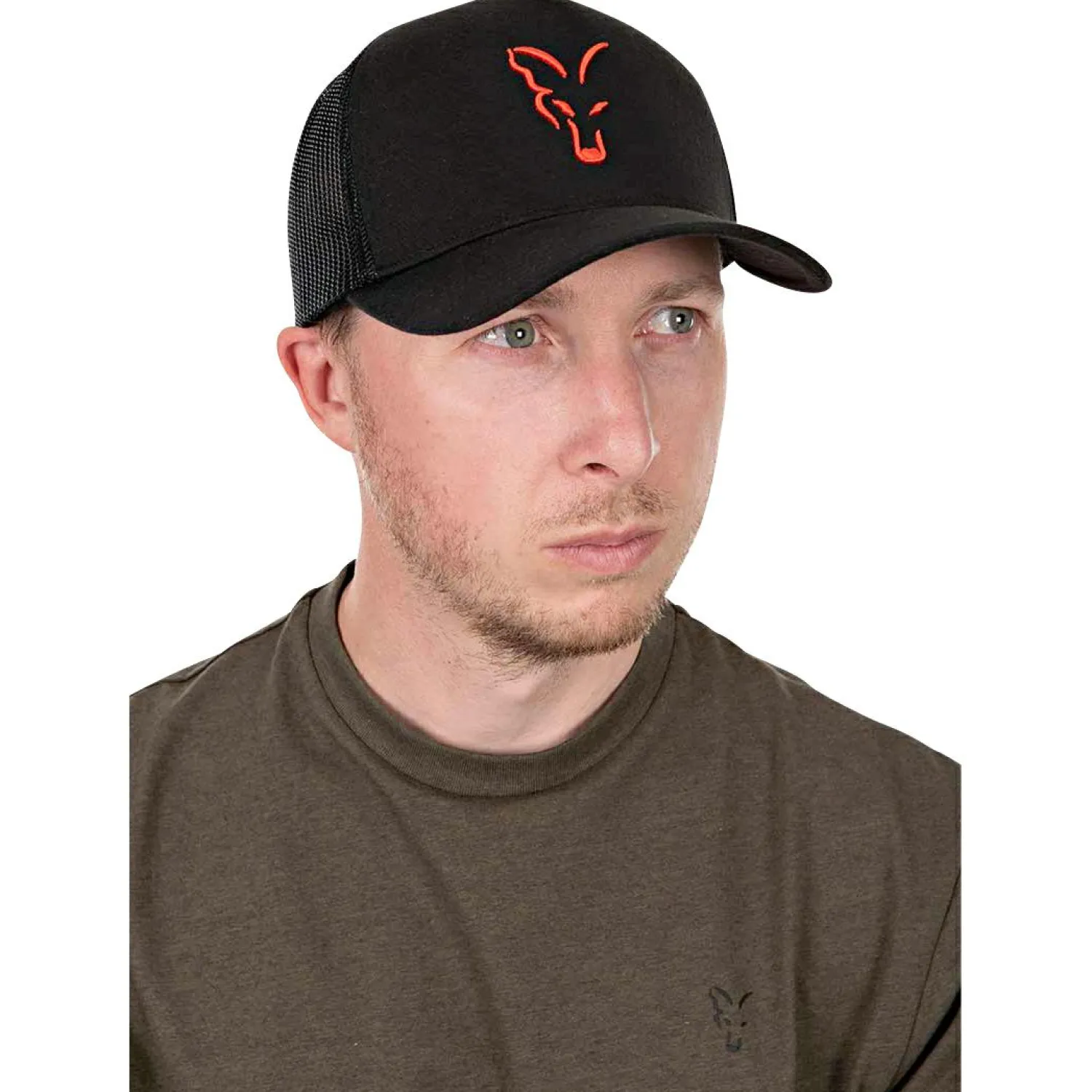 Discount Collection Trucker Cap (Black/Orange) Anglerhüte & Anglermützen