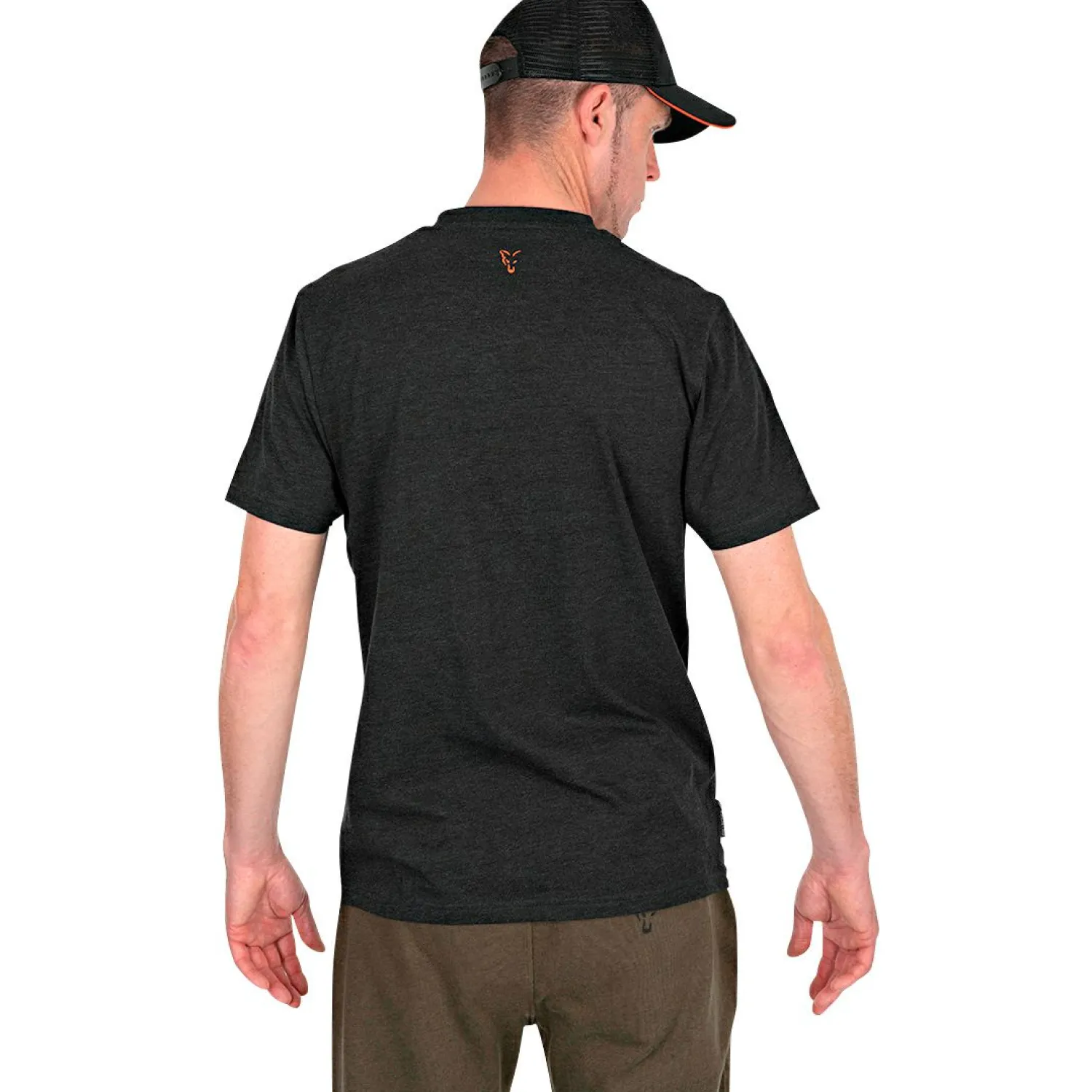 Fox Collection T-Shirt Herren (Black/Orange)< Angelshirts & Angel-Oberteile