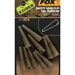 Fox EDGES™ Camo Safety Lead Clip Tail Rubbers (Size 7)< Karpfenangeln-Zubehör