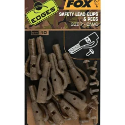 Fox EDGES™ Camo Safety Lead Clip & Pegs (Size 7)< Karpfenangeln-Zubehör