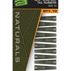 Fox EDGES™ Naturals Slik Lead Clip Tail Rubber - Size 10< Karpfenangeln-Zubehör