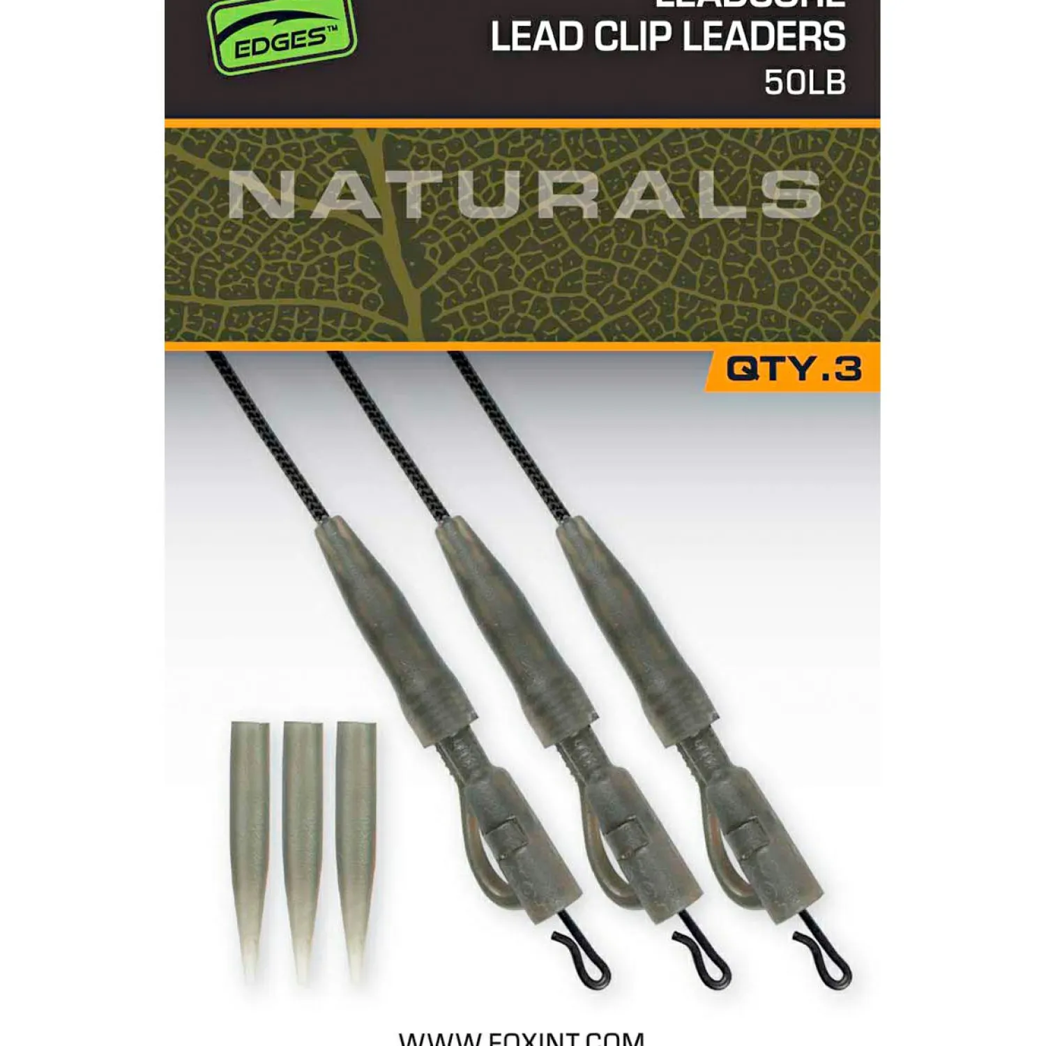 EDGES™ Naturals Submerge Power Grip Lead Clip Leaders Karpfenangeln-Zubehör